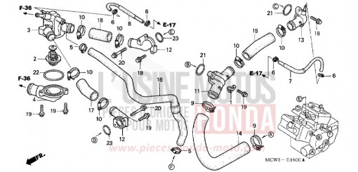 DURIT D'EAU VFR800A3 de 2003